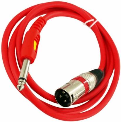 GoodsBazaar 3 Pin XLR Male to P38 Mono Jack Cable 3 Pin Mic Xlr Cable Male to P-38 Mono Male Microphone Xlr Cable 6.35mm (1/4 inches) Male to Xlr Male Cable Cord Wire Jack