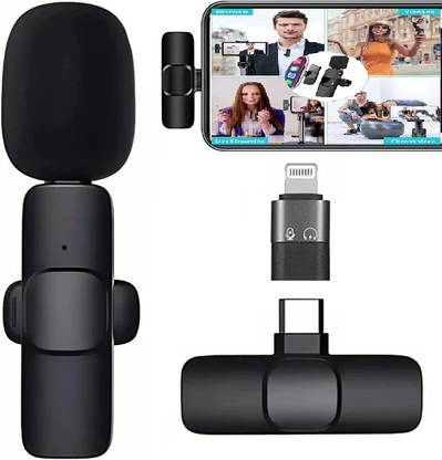 SHOP PLUS Wireless Collar Mic for Type-C Android Cell Phone,Tablets & iPhone Supported K8 WARELESS MIC