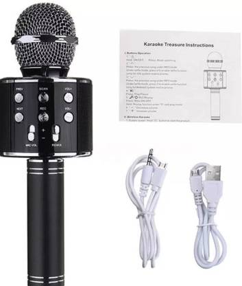 ELPER WS-858 Wireless Handheld Bluetooth Mic with Speaker MIC
