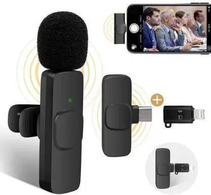 Subliminate Portable K8 Microphone Wireless Lavalier MIC FOR TYPE-C & IPHONE WIRELESS MICROPHONE
