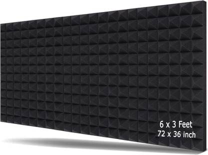 Urban Infotech 6x3 Sheet Pyramid Soundproofing Acoustic Foam Panels Control Echo & Reverb Sound Absorber Foam
