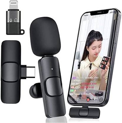 byte K8 Wireless PLUG AND PLAY MIC Type-C & Lightning Connector MIC WIRELESS MICROPHONE