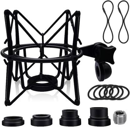 DawnRays Microphone Shock Mount Mic Holder Anti Vibration and Isolation Spider Shock compatible with Rode NT1-A NT2-A Podcaster AT2020 AT2020USB MXL990