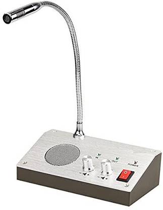 Da.Beatz. 3W Window Intercom System, Noise Free Dual Way Intercommunication Microphone for Bank, School, Store