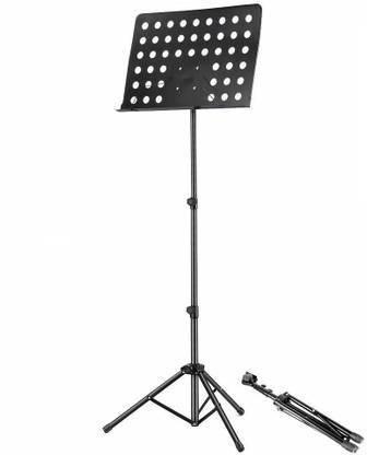 Techtest Notation Music Stand for Notes Height & Angle Adjustable Orchestral Sheet Stand Portable sheet music stand