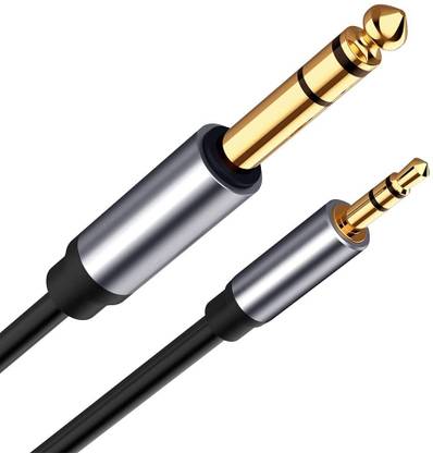 fdealz 3.5mm To 6.35mm Jack Audio Adapter Gold Plated 6.5 Jack To 3.5 Jack Aux Cable for Mixer Headset Guitar Amplifier