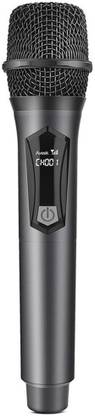 HOUSE OF COMMON Wireless Microphone, UHF Cordless Metal Dynamic Mic with Rechargeable Receiver Wireless Mic for Youtube, Karaoke, House Parties, Singing, Speech (160 ft Range)