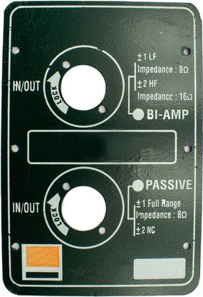 Ovicart 160mm Metal Terminal Plate For Speaker Box Speak On, XLR Socket Metal terminal plate
