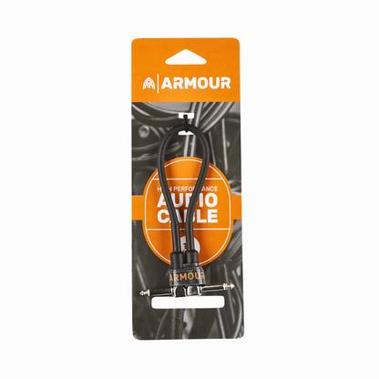 Ashton PPL1 1FT PATCH CABLE Right Angled 1/4 MONO To Right Angled 1/4 MONO Jack cable which is 1ft in length