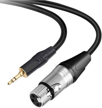 Wicrotec 3.5mm Male to XLR Female Cable - Professional Low Noise Microphone Cable (2 Meter)