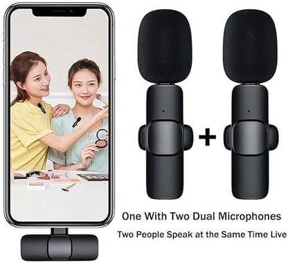 Alpha Electronics K9 Dual Wireless All iPhone, iPad, Mac Devices for YouTube, Live Stream & Video Video Making Microphones Wireless