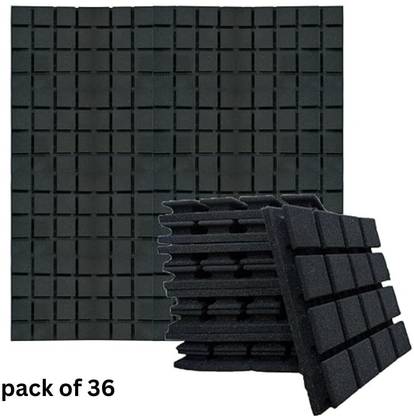 Urban Infotech 12"x12"x2" Acoustic Foam Sound Proofing For Home Pack of 36*BBD Noise Reducer