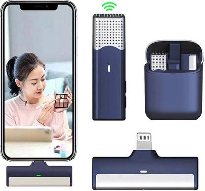 MOOZMOB Wireless Microphone for Voice Recording, Youtube Videos, Reels, Instagram and Podcast Microphone for iPhone