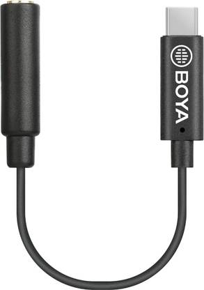 BOYA USB-C to 3.5mm TRS Cabel 2.4 inch AUX to USB C Jack Converter TRS