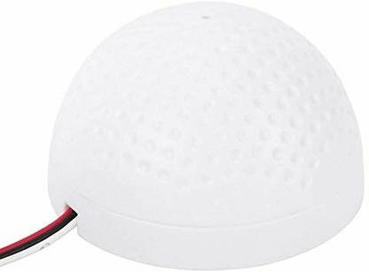 LipiWorld CCTV Pickup Audio Surveillance Microphone MIC Audio Monitoring Security System for CCTV Systems Round Shape (Pack of 1) Camera Microphone