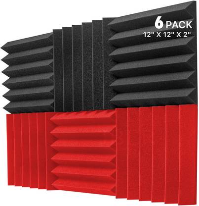 Urban Infotech 12"x12"x2" Acoustic Foam Sound Proofing For Home And Studio Noise Reducer
