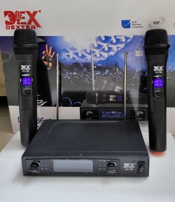 Amrit DEX-786 VHF SERIES DUAL HANDHELD DIGITAL WIRELESS MICROPHONE WITH DIGITAL RECIEVER