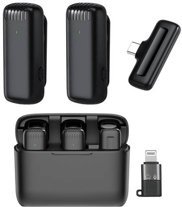 MOOZMOB Wireless Mic for Reels Video Making Voice Recording Vlog Online Teaching Youtube Microphone