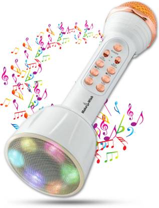 Make Ur Wish Karaoke Mic For Kids/Singing Bluetooth Speaker 2in1 Recording+USB+FM Radio Microphone