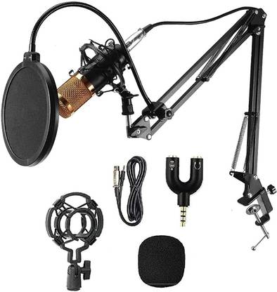 IMAGINEA BM800 Broadcasting Studio Recording Condenser Microphone Set Condenser Microphone for Singing Podcast Studio Recording & Gaming