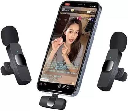 DII K9 Wireless Dual Lavalier Mic Plug & Play Microphone