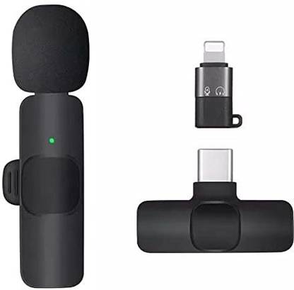 Trio group Wireless Collar Microphone Lapel Lavalier Mic Plug & Play ANDROID/IOS WIRELESS MIC
