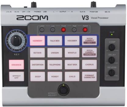 ZOOM V3 VOCAL PROCESSOR 16 Creative Voice Effects Vocal Processor