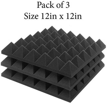 Urban Infotech Pyramid Acoustic Foam Panels 2"x12"x12" High Density ...