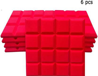 Urban Infotech 6 Pack Acoustic Sound Proof Foam Panels EchoTiles for Studio Home Gaming Room NOISE REDUCER SOUND PROOF PANNEL