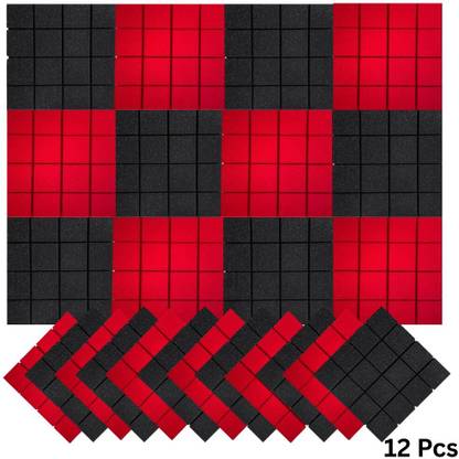 Urban Infotech 12Pack Acoustic Sound Proof Foam Panels, Noise Reduce Echo Tiles Sound Turbo Foam 12 pcs