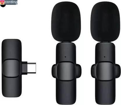 Stybits S910 Ultra K9 Dual Collar Mic IOS/Android Type C Mic Black(pack of 1) Microphone