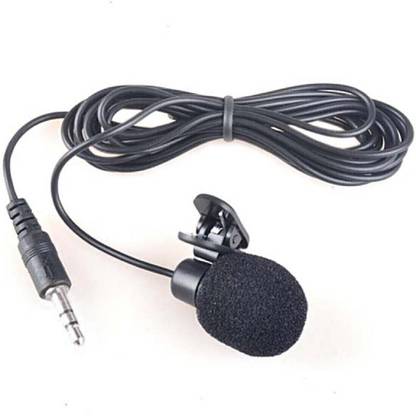 MOBSPY Professional Mini Lavalier Lapel Microphone 3.5mm Omnidirectional Condenser Clip On Noice Cancelling Lav Mic- Black-02 Microphone