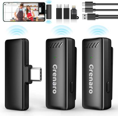 Grenaro Wireless Microphone , Noise Wireless Mic (Dual Channel Universal Version) Microphone