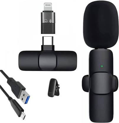 ENMORA K8 mic Wireless PLUG AND Lightning Connector (Black) fgt5 Microphone