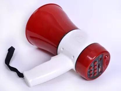 HASRU Megaphone with Recorder USB and Memory Card Input for Announcing; Talk; Record Microphone