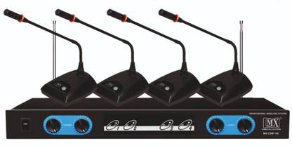 MX Professional Conference Microphone System 1 Receiver + 4 Transmitter Microphone