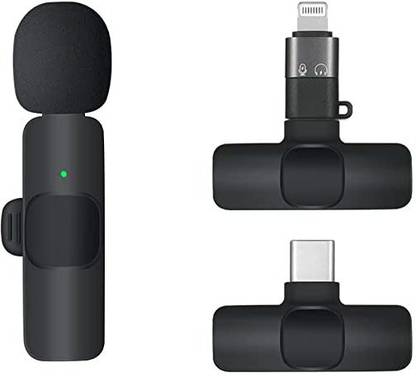 autoskills Wireless K8 Caller Mic Mini Caller Microphone Type C Compatible with Android Microphone