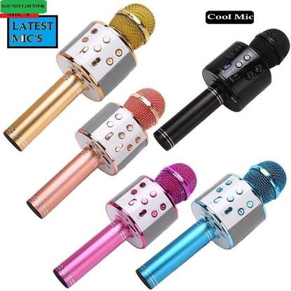 Bashaam S2281 LATEST WS858WIRLESS Handheld MIC& SPEAKER COLOR MAY VARY (PACK OF 1) Microphone