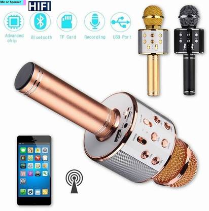 Stybits S2734 MAX WS858_Bluetooth Karaoke Mic with in built speaker(pack of 1) Microphone
