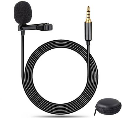 MEZIRE ™Portable External 3.5mm Clip Microphone For Youtube | Collar Mike for Voice Recording | Lapel Mic Mobile, PC, Laptop, Android Smartphones, DSLR Camera Microphone Microphone