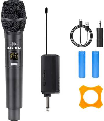 KH Wireless Microphone,Handheld mic System 6.35mm Jack, 30-50 Meter Cordless Range Microphone