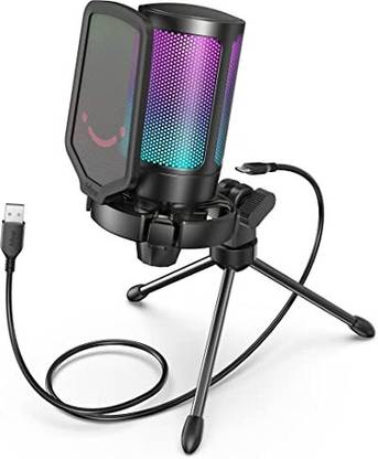 Fifine Refurbished Gaming Streaming USB-Black Microphone
