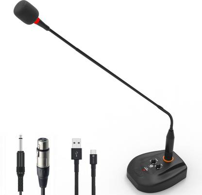 Digimore D-660 Gooseneck Condenser Microphone with 20ft XLR Cable for Meetings Microphone