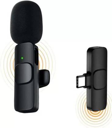 Ratixes Wireless K8 Collar Microphone Lapel Lavalier Mic Plug and Play Mike Microphone