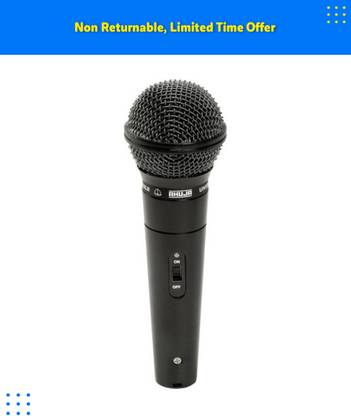 Ahuja AUD-101XLR Twin Core Shielded Low Noise Cable. Multipurpose Microphone With Cable