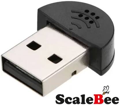 SCALEBEE USB 2.0 Mini Microphone Adapter for Chat, Skype,Youtube,PC,Laptop,Usb Dongle Mic Microphone