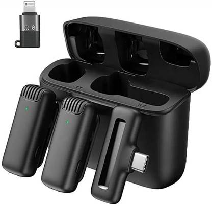WRADER Dual User Wireless Microphone for Video Recording ASMR Podcast Interview Youtube Microphone