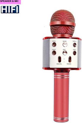 Stybits S1606 MAX WS858_Bluetooth Karaoke Mic with in built speaker(pack of 1) Microphone