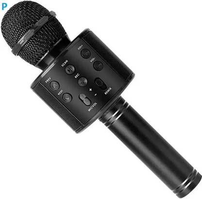 Ziddjeet A901 WS858 (KARAOKE MIC WITH SPEAKER) Rechargeable FM Radio Voice Changer Microphone