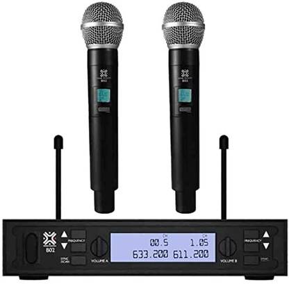 Xtreme Acoustics XAB02 UHF Wireless Handheld Dual Channel System for Singing, Recording Microphone